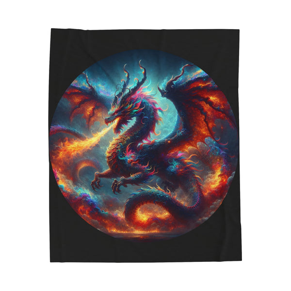 Dragon Velveteen Plush Blanket - Unique Designs By C&K