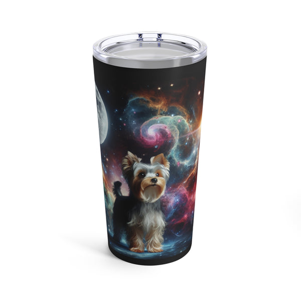 Galaxy Yorkie Terrier Tumbler 20oz - Unique Designs By C&K