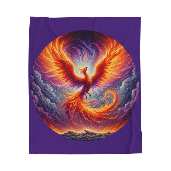 Phoenix Velveteen Plush Blanket - Unique Designs By C&K