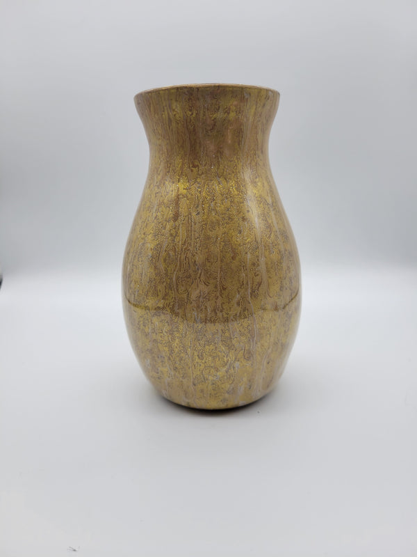 Fluid art vase gold - Unique Designs By C&K