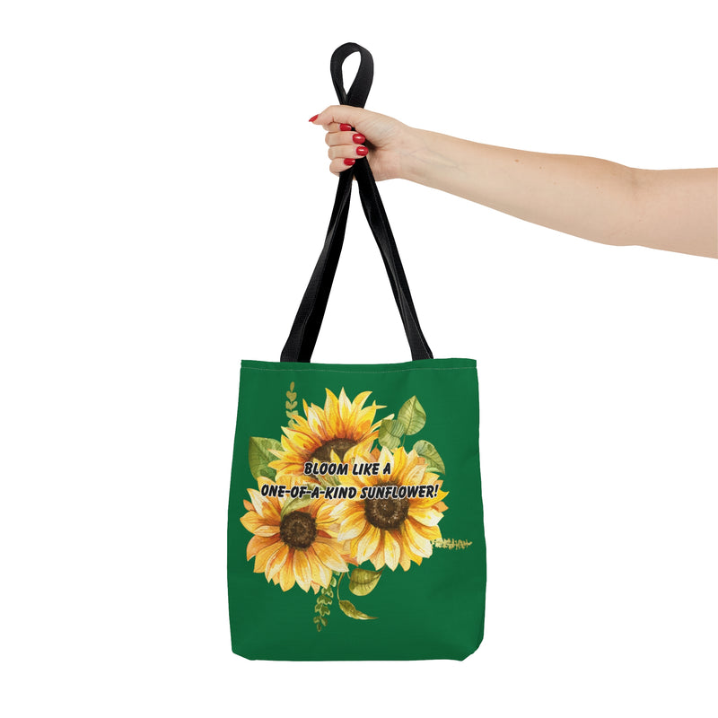 Sunflower Tote Bag Reusable Shopping Bag gift ide for her - Unique Designs By C&K