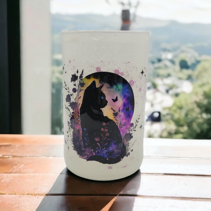 Resin moon and cat vase - Unique Designs By C&K