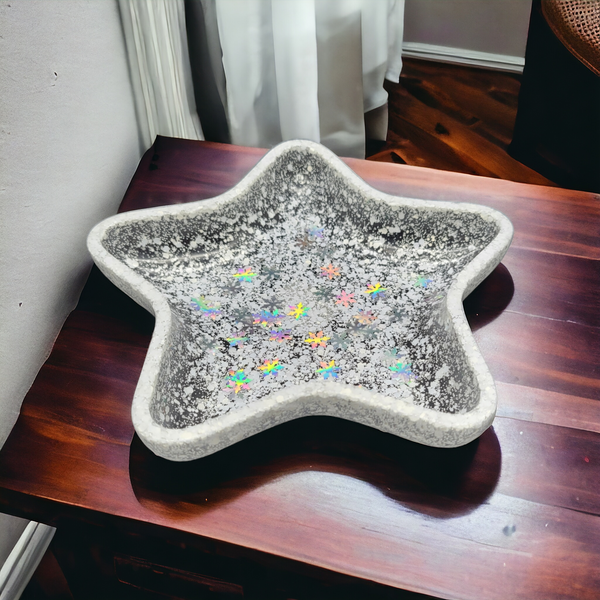 Winter star trinket tray - Unique Designs By C&K