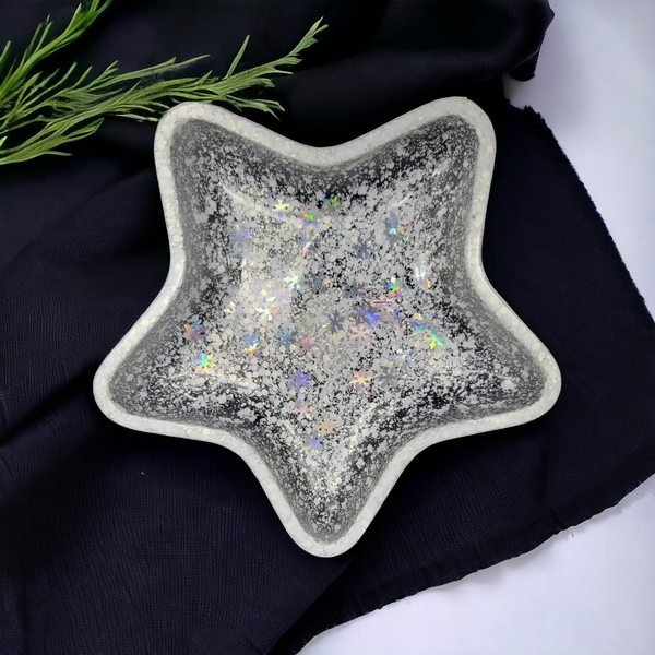 Winter star trinket tray - Unique Designs By C&K