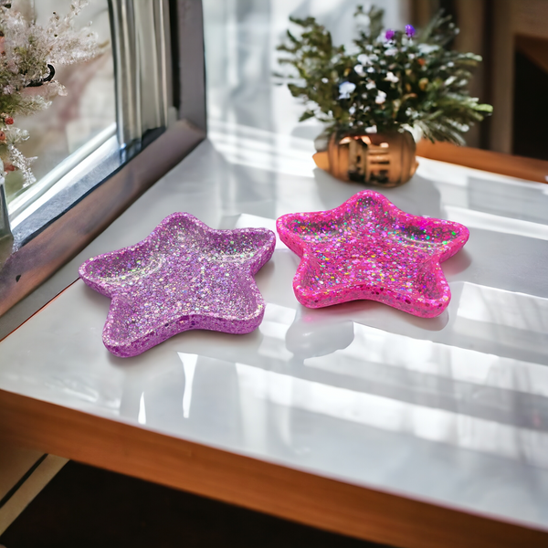 Glitter star trinket tray - Unique Designs By C&K