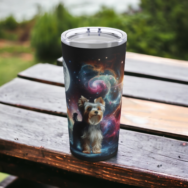 Galaxy Yorkie Terrier Tumbler 20oz - Unique Designs By C&K