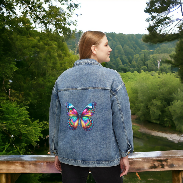 Butterfly denim jacket 